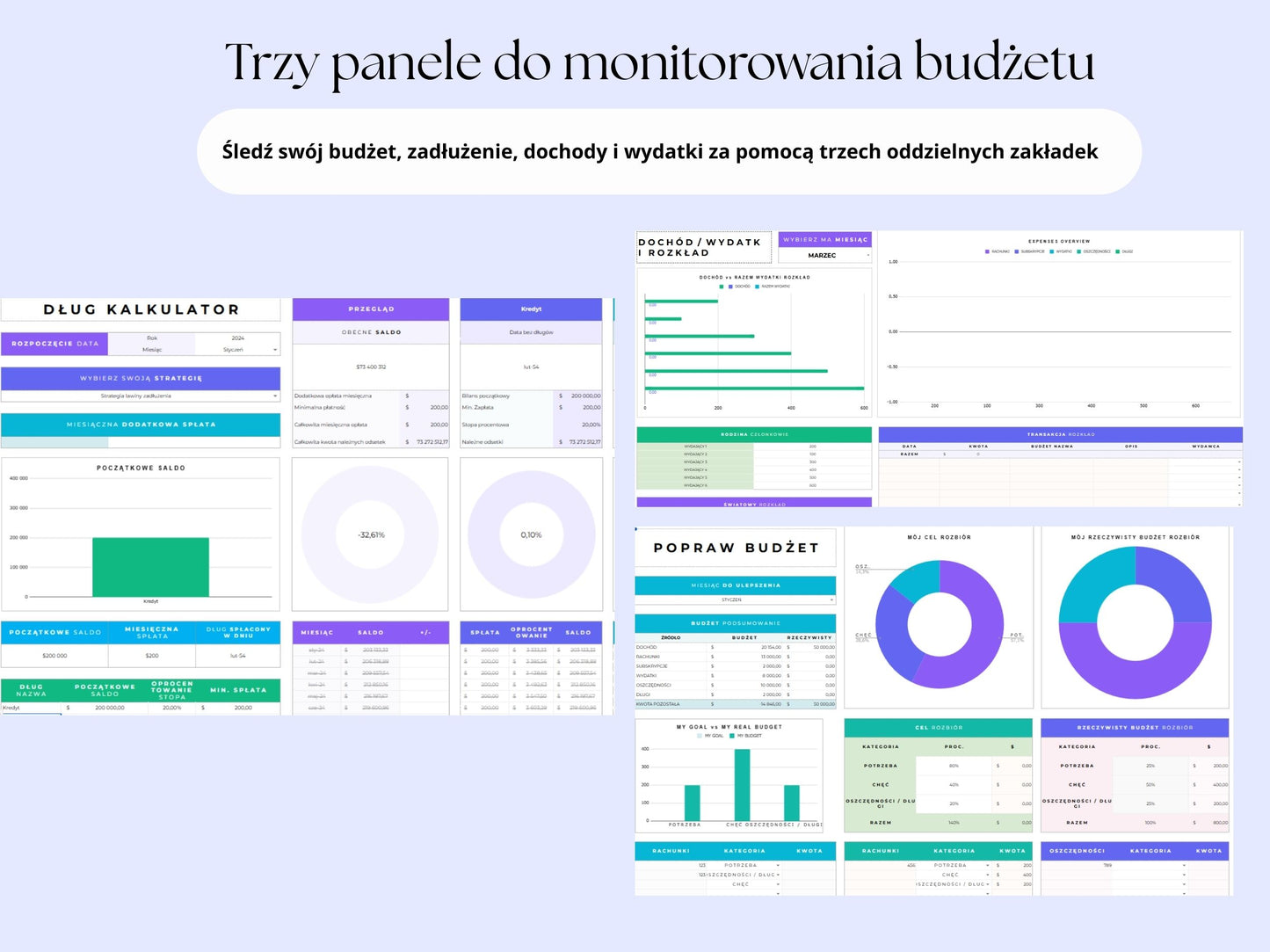 Planer Finansowy Premium dla Firm i Bardziej Wymagających + Darmowy Ebook o Budżetowaniu