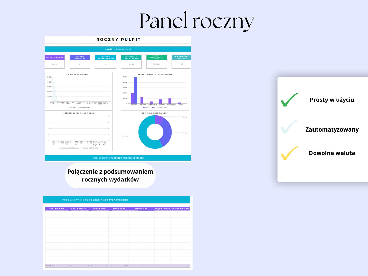 Planer Finansowy Premium dla Firm i Bardziej Wymagających + Darmowy Ebook o Budżetowaniu